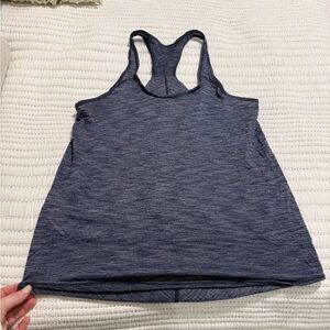 Lululemon Women's Heathered Blue Tank Top